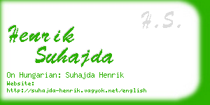 henrik suhajda business card